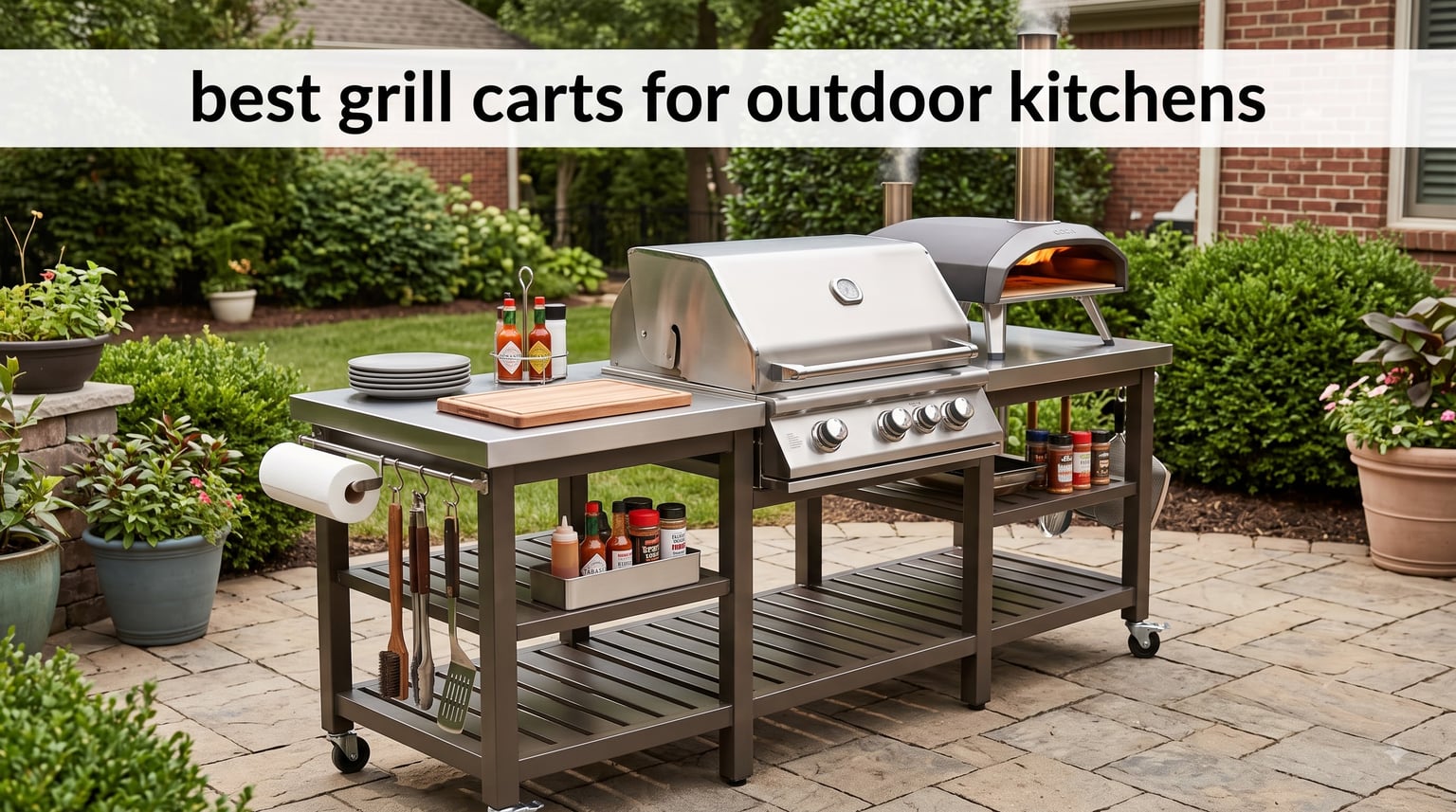 best grill carts for outdoor kitchens