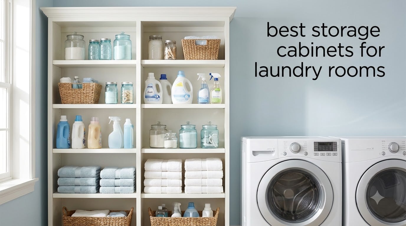 best storage cabinets for laundry rooms