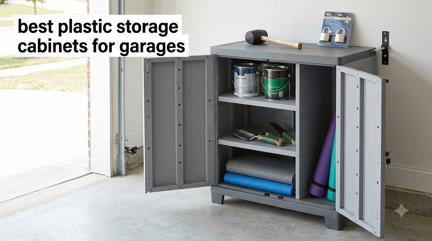 best plastic storage cabinets for garages