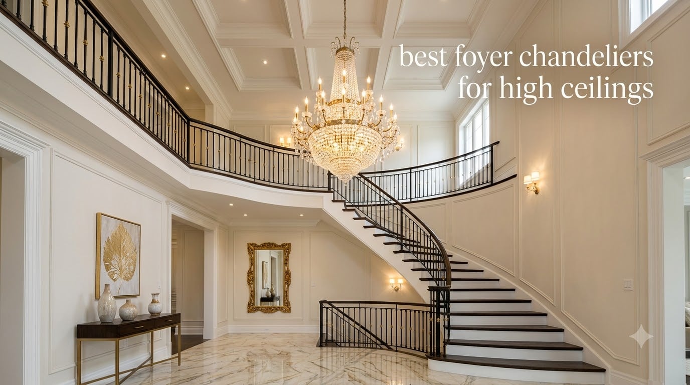 best foyer chandeliers for high ceilings
