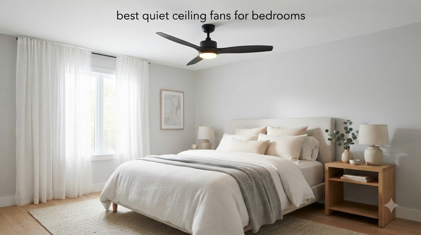 best quiet ceiling fans for bedrooms