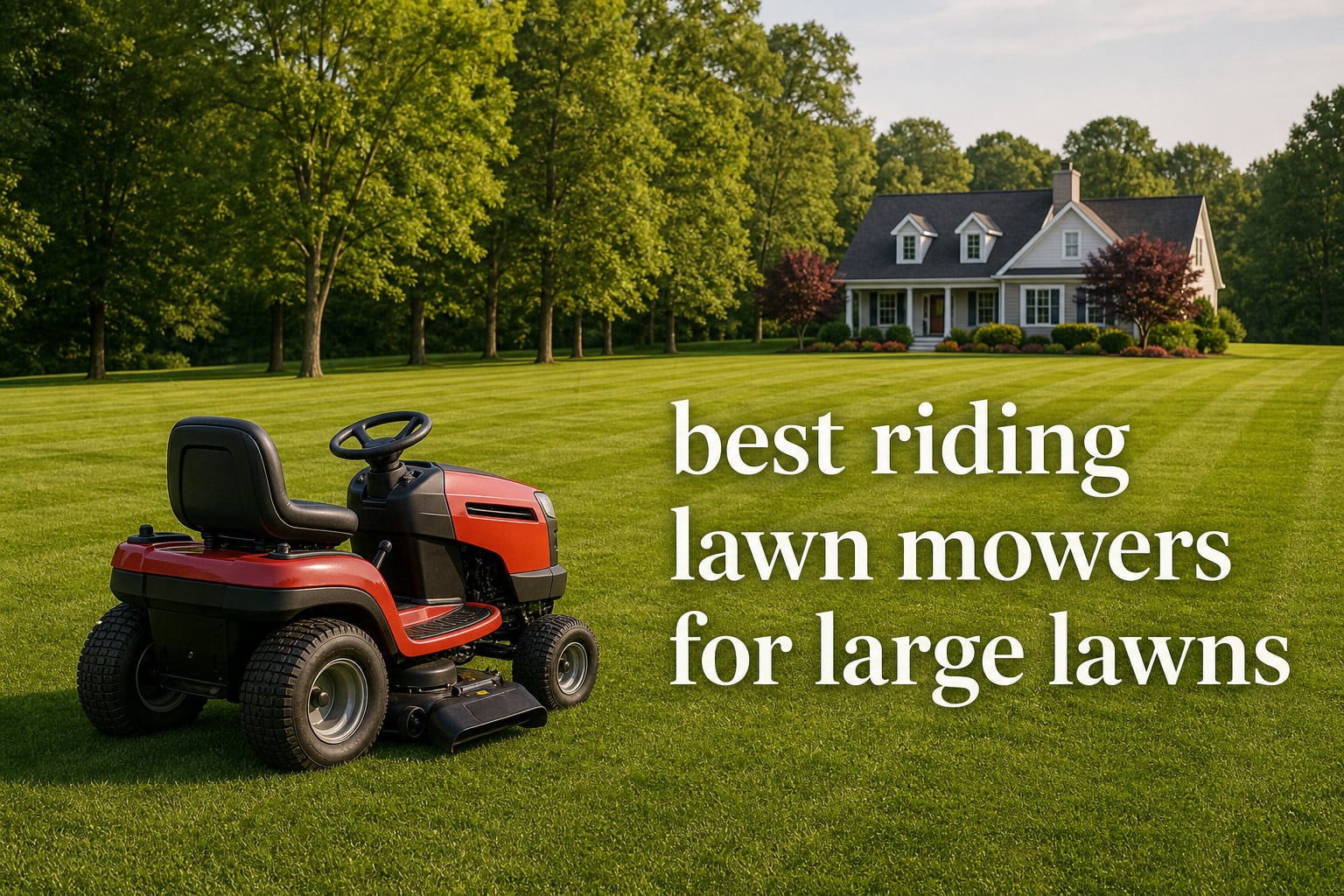 best riding lawn mowers for large lawns