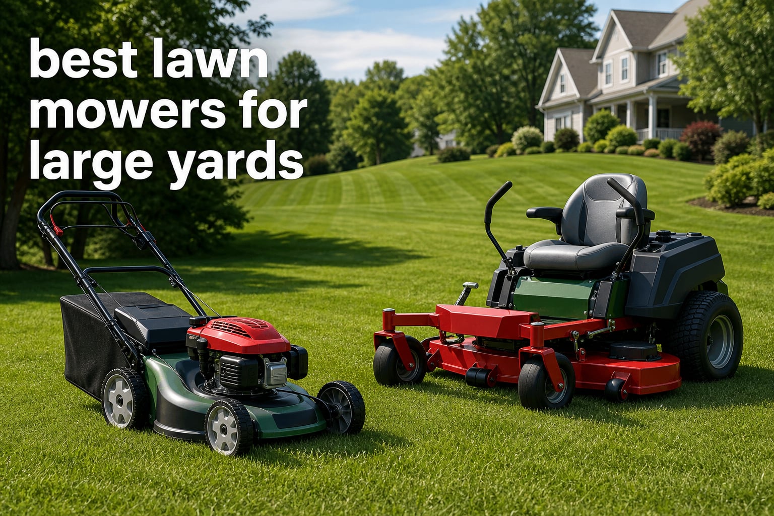 best lawn mowers for large yards