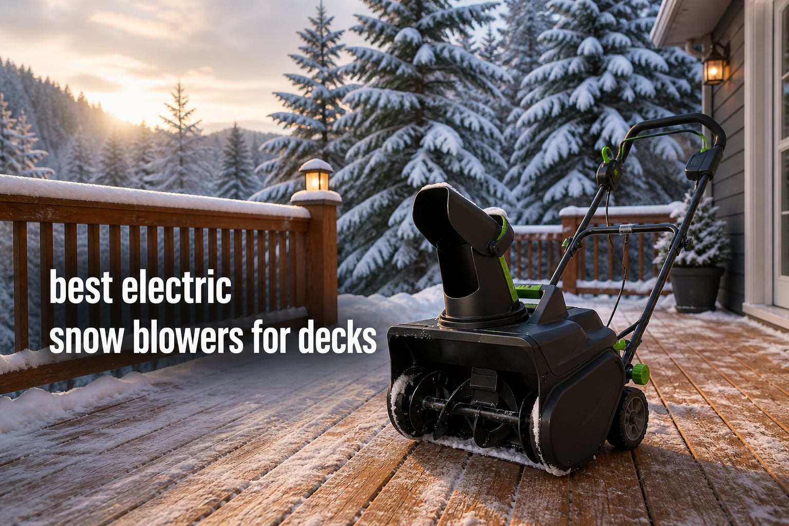 best electric snow blowers for decks