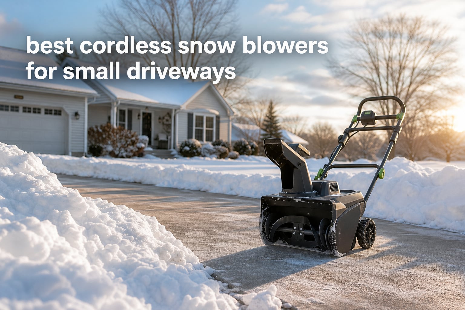 best cordless snow blowers for small driveways