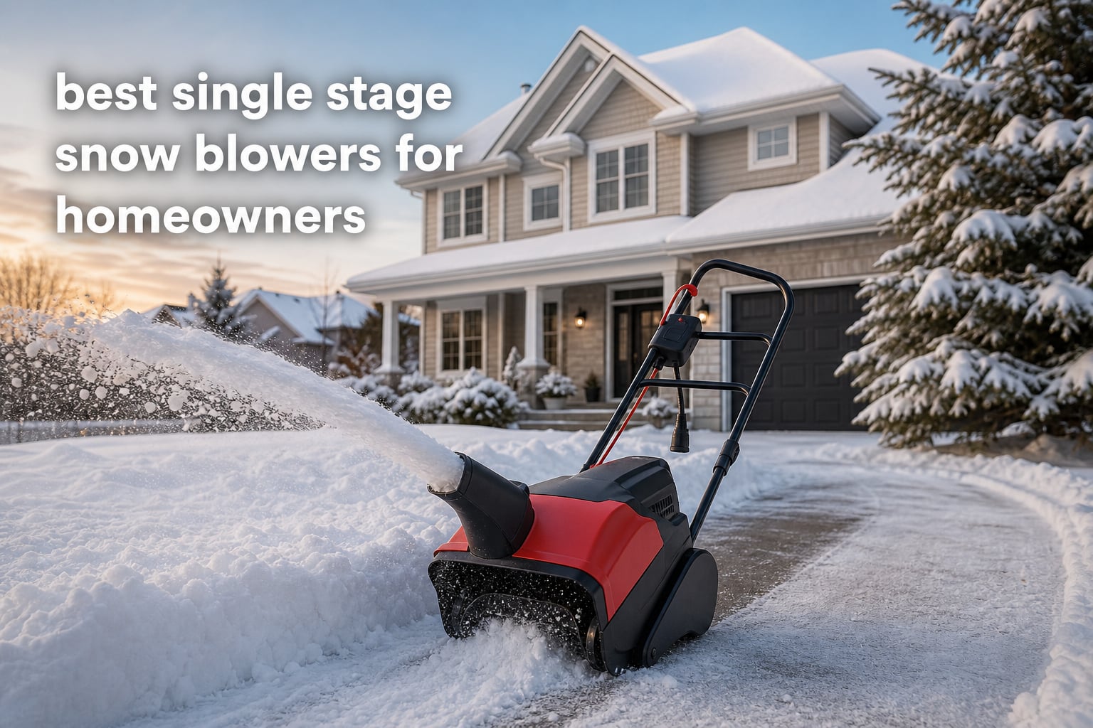 best single stage snow blowers for homeowners