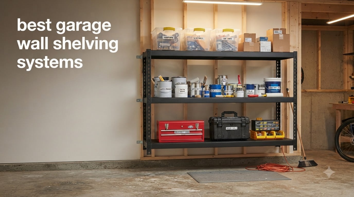 best garage wall shelving systems
