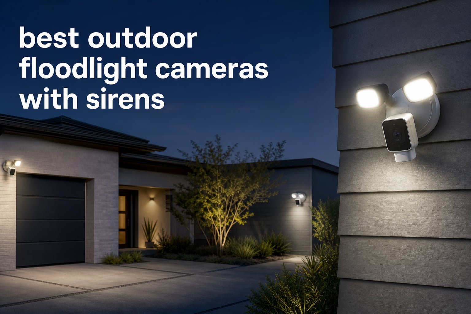 best outdoor floodlight cameras with sirens