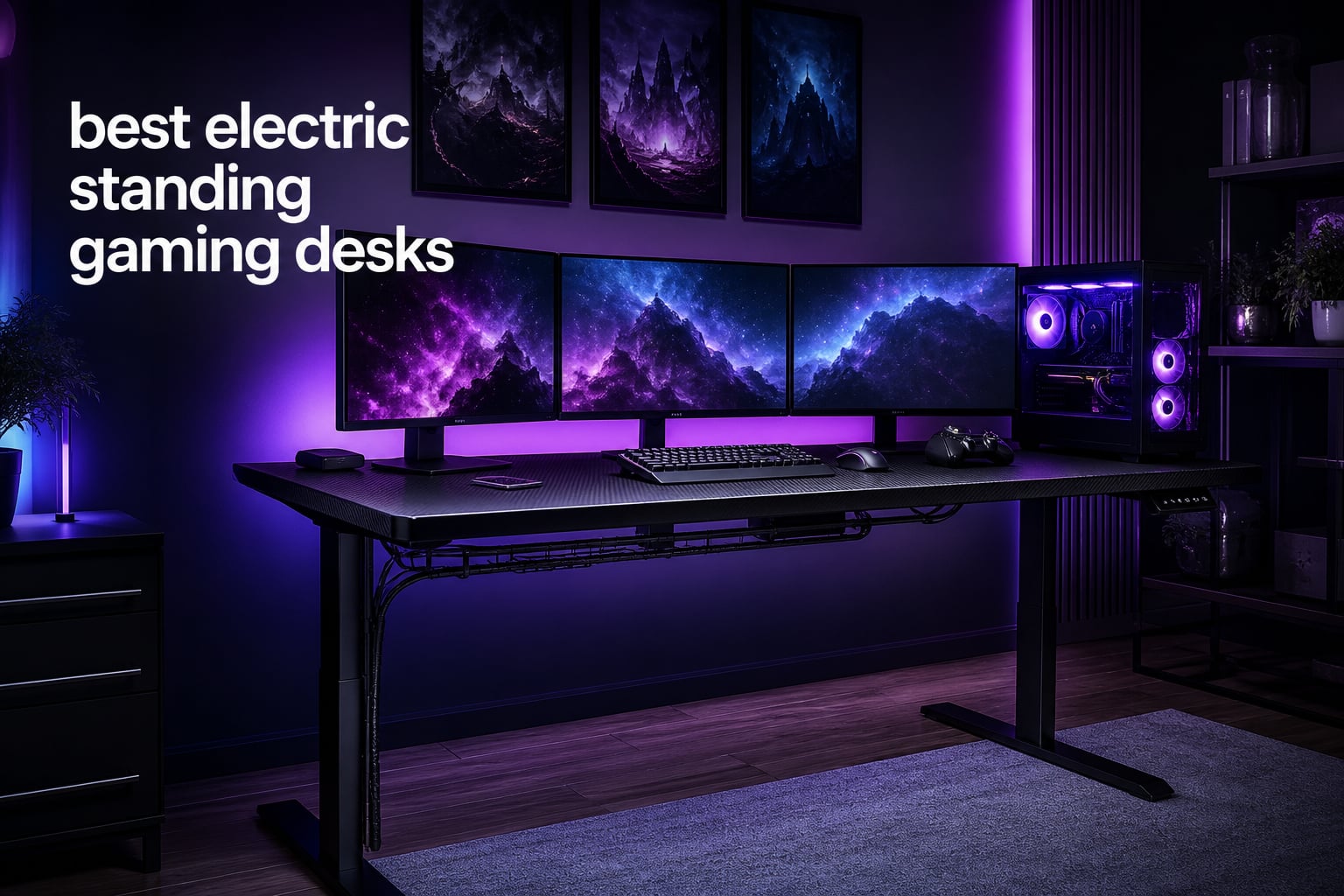 best electric standing gaming desks