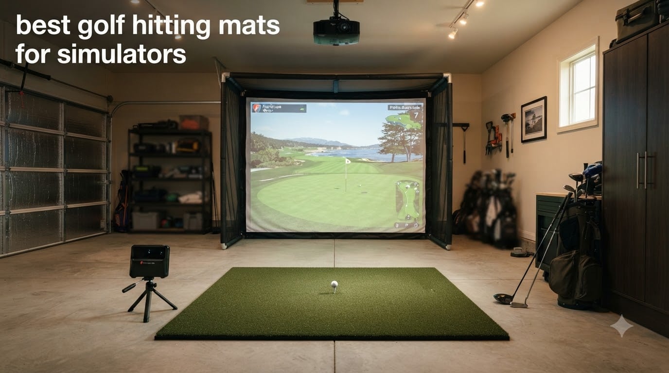 best golf hitting mats for simulators