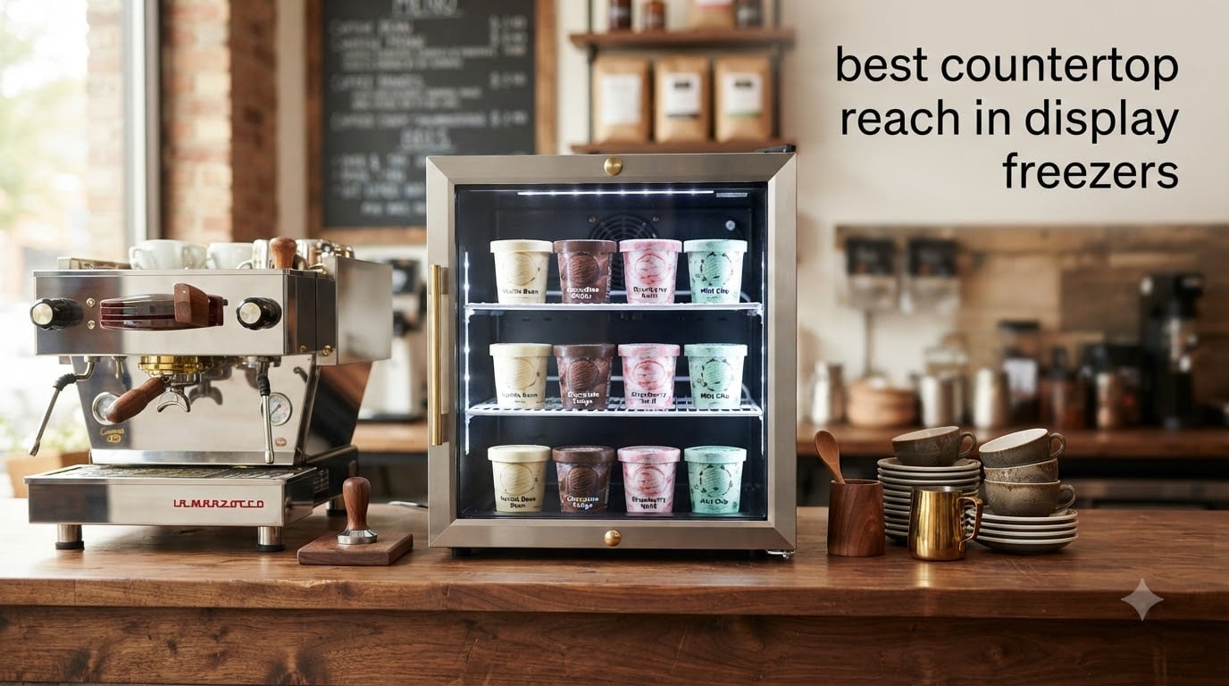 best countertop reach in display freezers