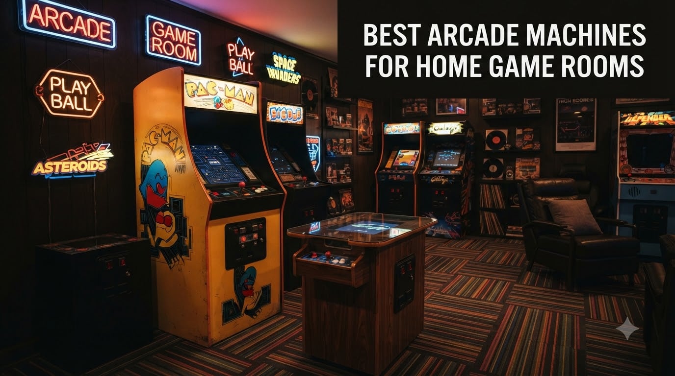best arcade machines for home game rooms