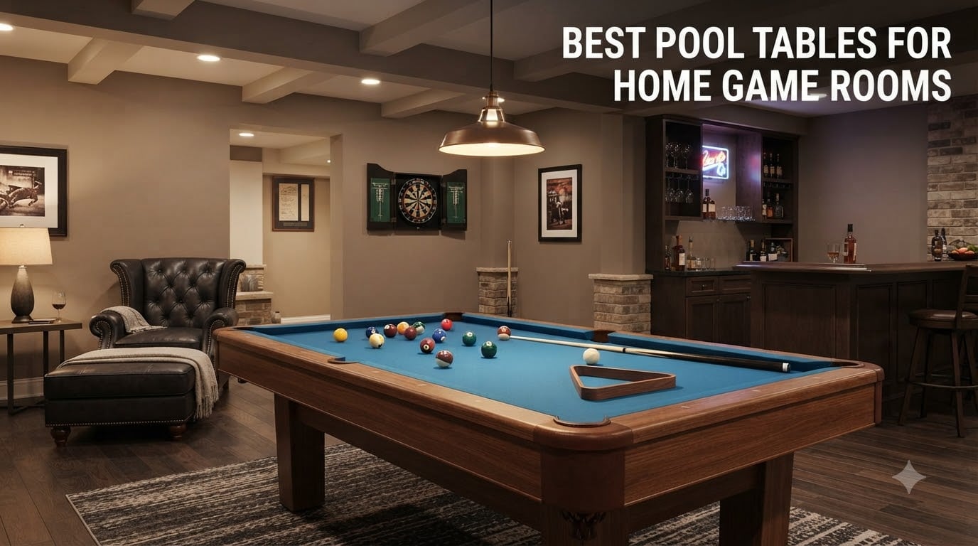 best pool tables for home game rooms