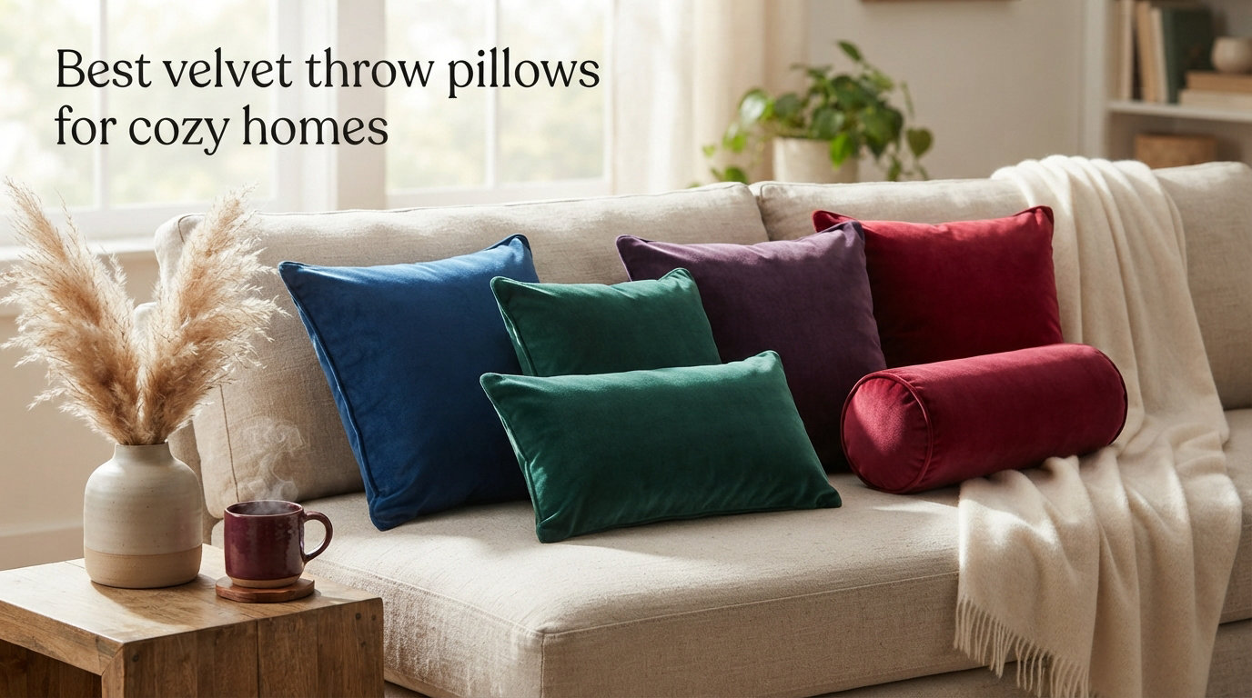 Best velvet throw pillows for cozy homes
