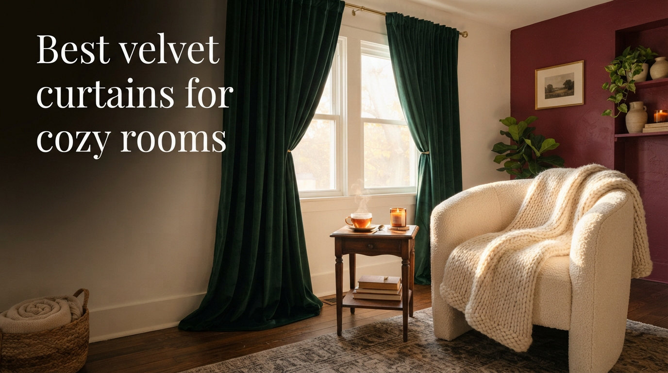 Best velvet curtains for cozy rooms