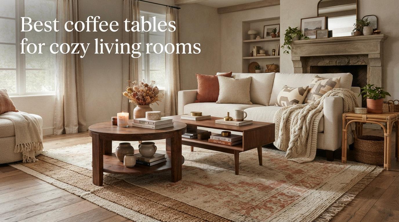Best coffee tables for cozy living rooms