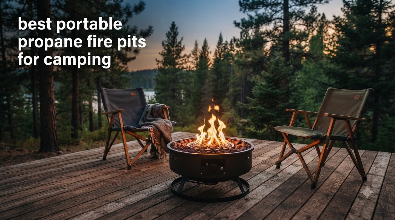 best portable propane fire pits for camping