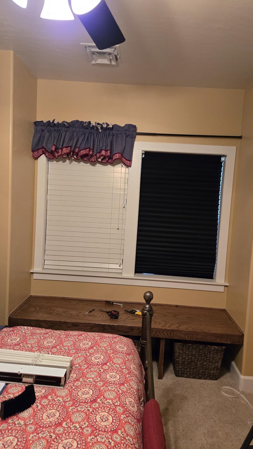 Redi Shade No Tools Original Blackout Pleated Paper Shade Black, 36