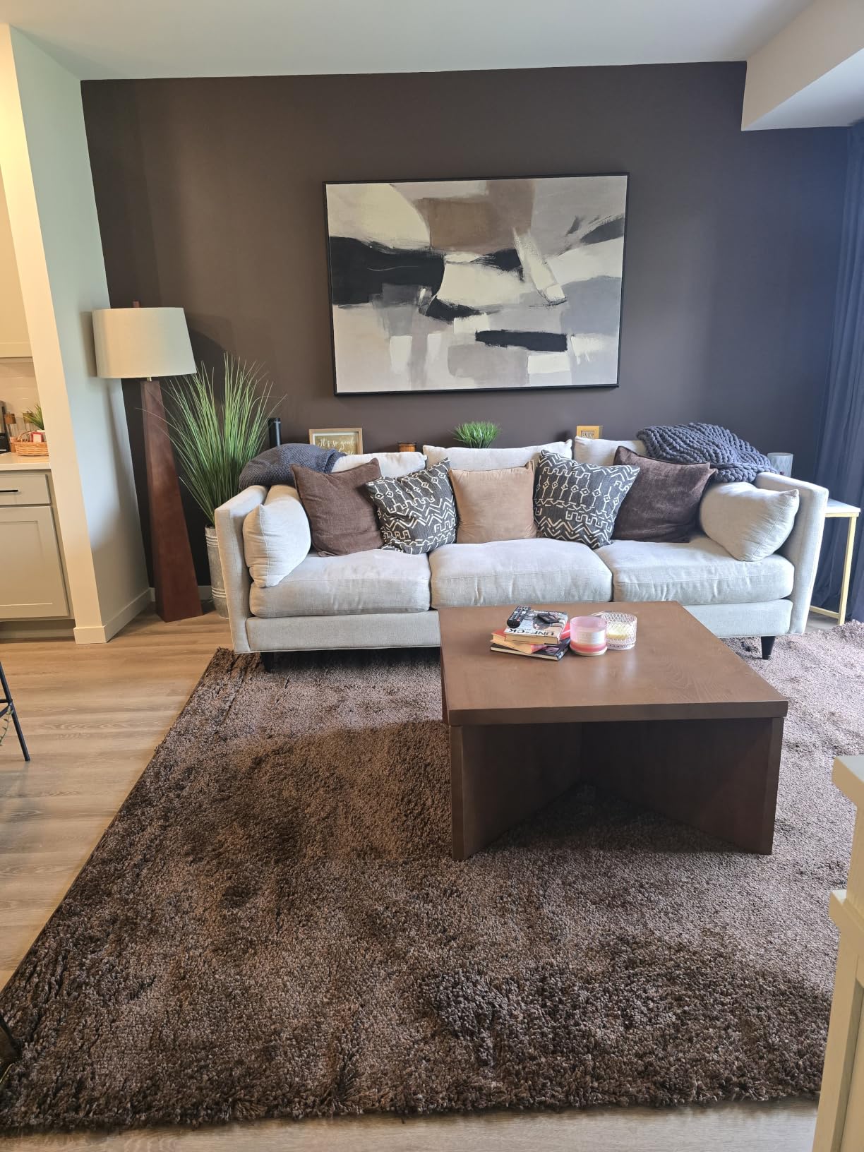 SAFAVIEH California Shag Collection Area Rug - 5'3' x 7'6', Beige, Non-Shedding & Easy to Clean, Ultra Plush Thick Pile, Ideal for Living Room, Bedroom, Dining Space (SG151-1313) customer photo 2