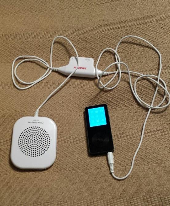 Sangean PS-300 Pillow Speaker with In-line Volume Control and Amplifier (White) customer photo 1