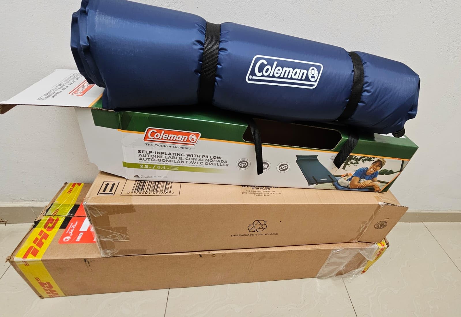 Coleman Self-Inflating Sleeping Pad with Pillow, Lightweight Inflatable Camp Pad with Extra Support & Quick Deflation, No Air Pump Needed customer photo 1