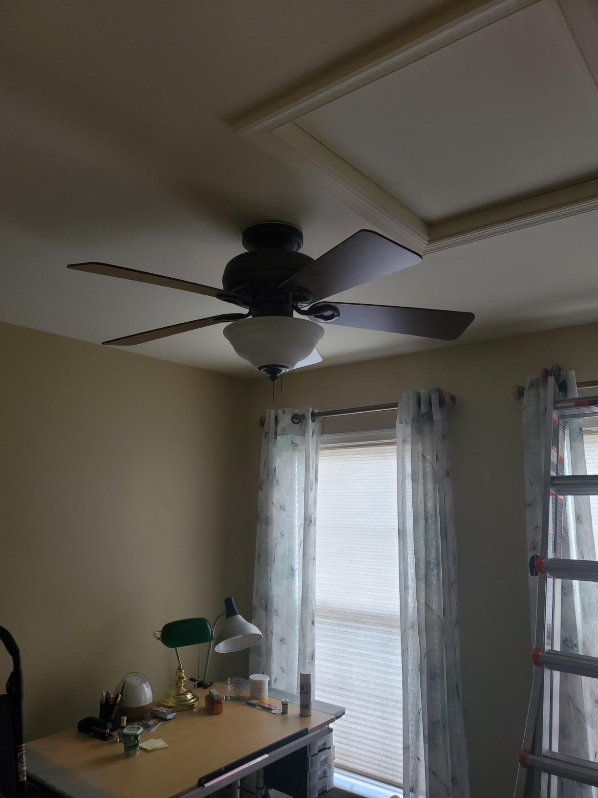 Hunter Builder Deluxe, Indoor, Ceiling Fan, Pull Chain, 52 inch, New Bronze | with LED Light, Standard Mount, 5 Blades, For Bedroom, Living Room, Includes Bulbs, 53091 customer photo 1