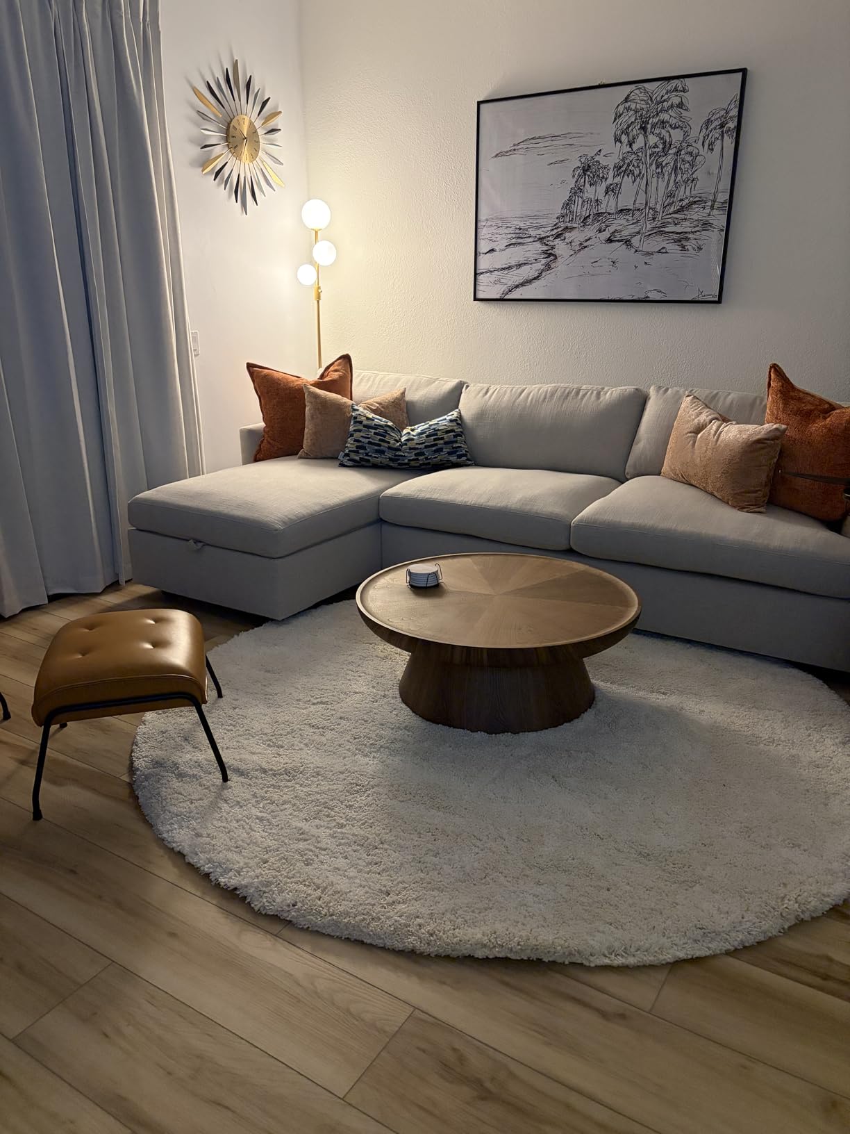 SAFAVIEH Milan Shag Collection 3' x 5' Dark Beige SG180 Solid Non-Shedding Living Room Bedroom Dining Room Entryway Plush 2-inch Thick Area Rug customer photo 1