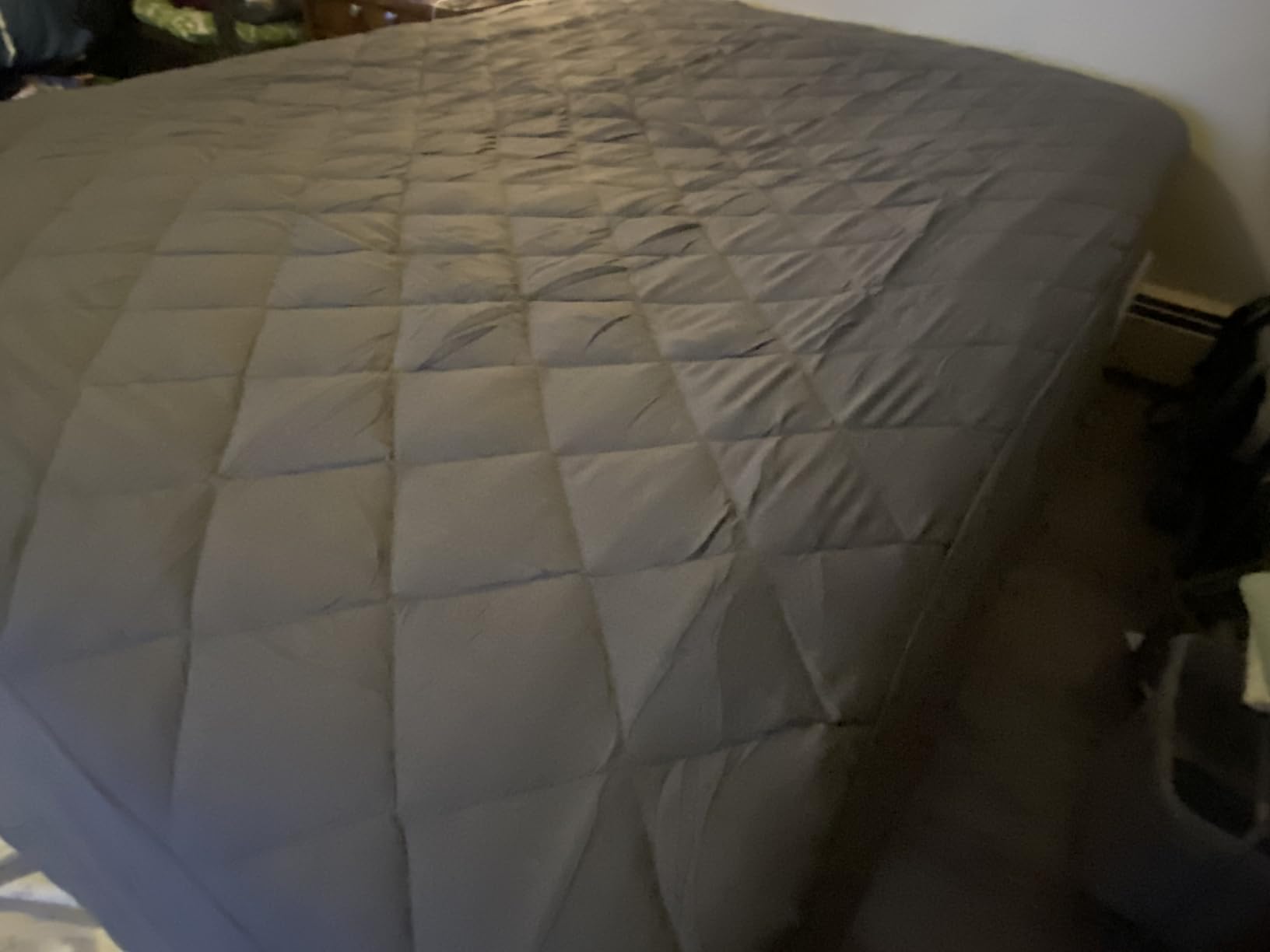 Full Mattress Pad, Quilted Mattress Protector Topper fits 16
