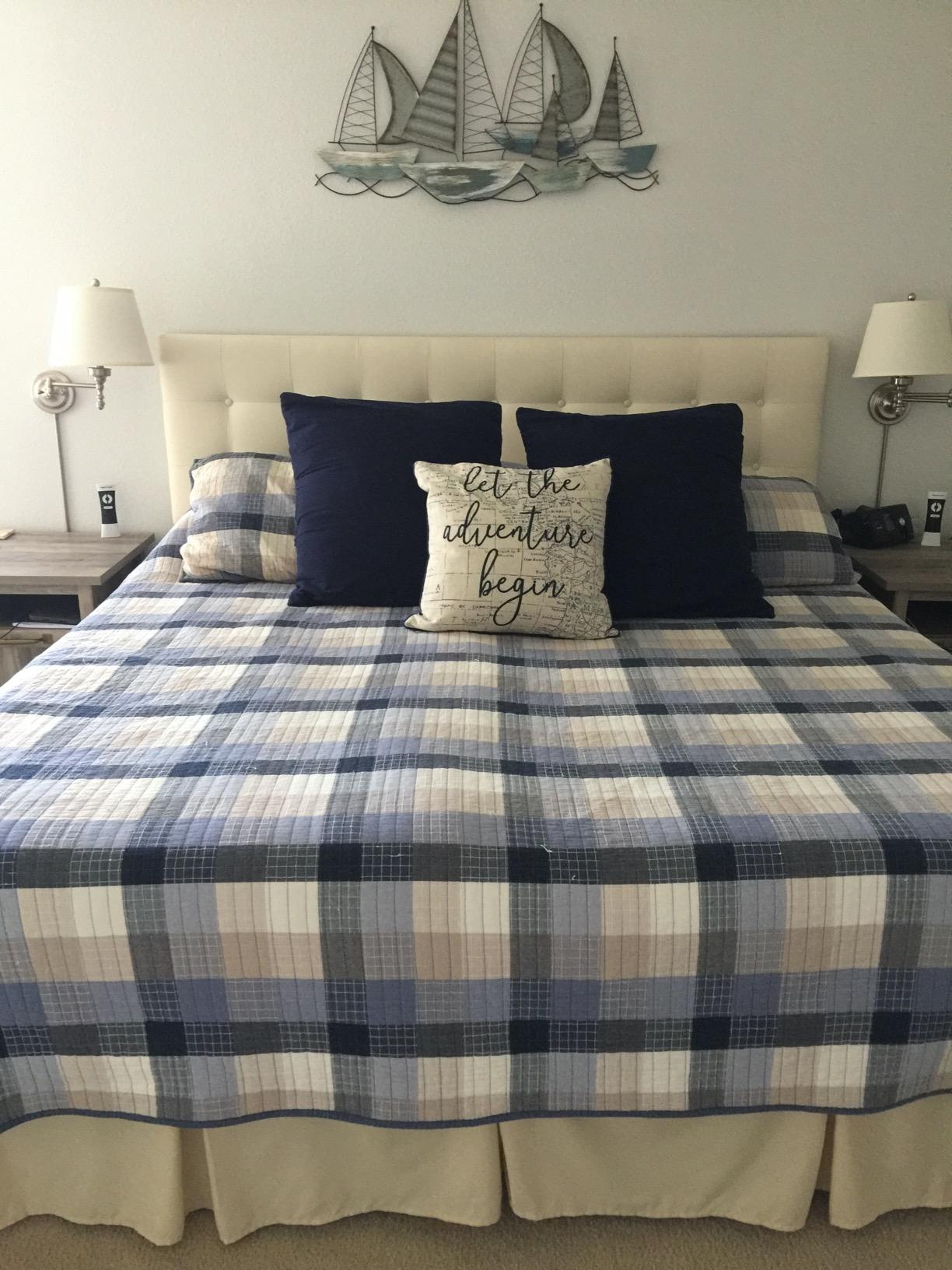 Modway Emily Tufted Button Linen Fabric Upholstered King Headboard in Ivory customer photo 1