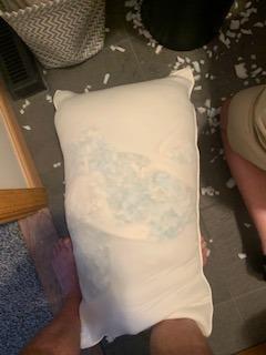 Clara Clark King Size Memory Foam Pillows 2 Pk, Adjustable Pillow Shredded Memory Foam Pillows customer photo 2