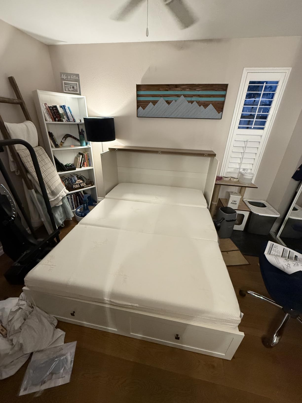 Milliard Trifold Mattress, Queen Size, 6 inch, Portable Foldable Mattress Queen with Memory Foam & Washable Cover, Tri-Folding Floor Bed, Camping, Fold Up Guest Bed, RV Travel, Sleepovers, 78