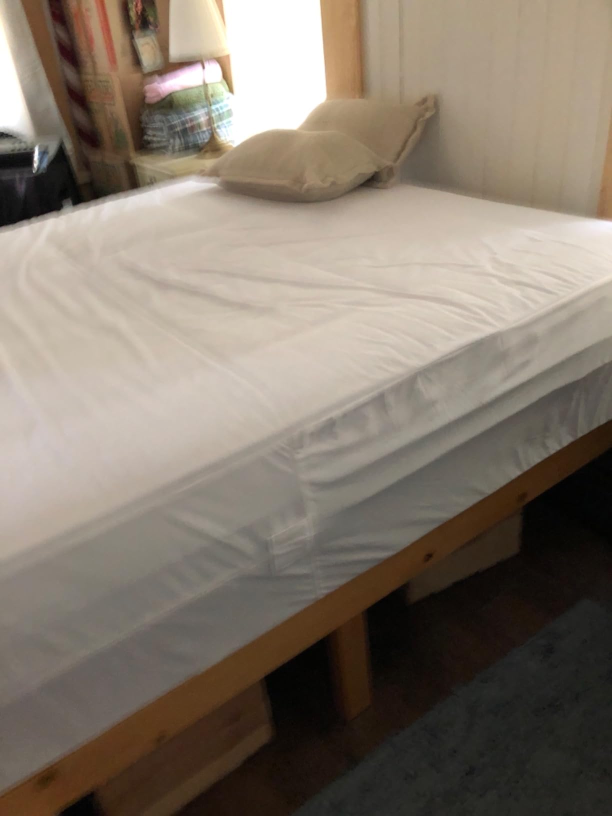 Queen (13-16 in. Deep) SureGuard Mattress Encasement - 100% Waterproof, Bed Bug Proof, Hypoallergenic - Premium Zippered Six-Sided Cover customer photo 2