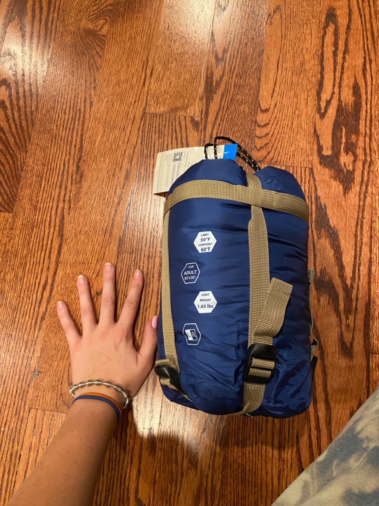 ECOOPRO Warm Weather Sleeping Bag - Portable, Waterproof, Compact Lightweight, Comfort with Compression Sack - Great for Outdoor Camping, Backpacking & Hiking-83 L x 30