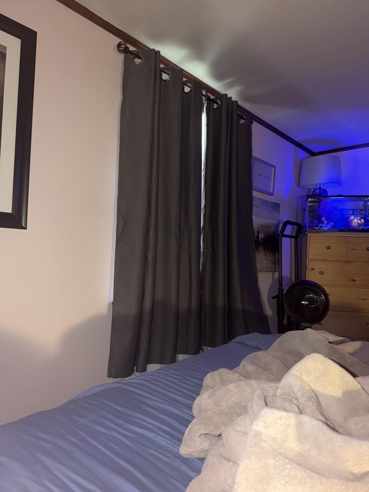 NICETOWN Grey Blackout Curtains for Bedroom 84 Inches Long, 2 Panels, W52 customer photo 2