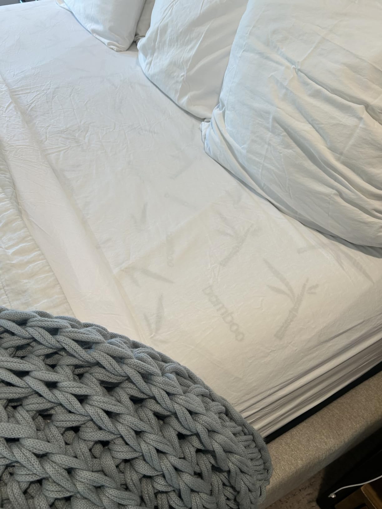 Bamboo Viscose Waterproof Mattress Protector Full Size, 15