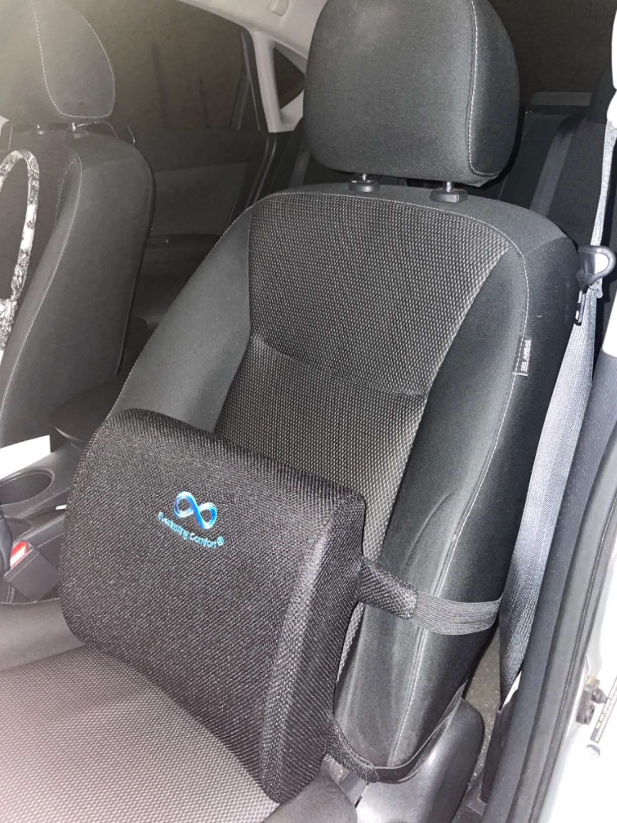 Everlasting Comfort The Original Lumbar Support Pillow for Office Chair - Improves Posture, Promotes Back Pain Relief - Superior Back Support for Gaming and Desk Chairs - Lumbar Pillow for Car, Couch customer photo 2