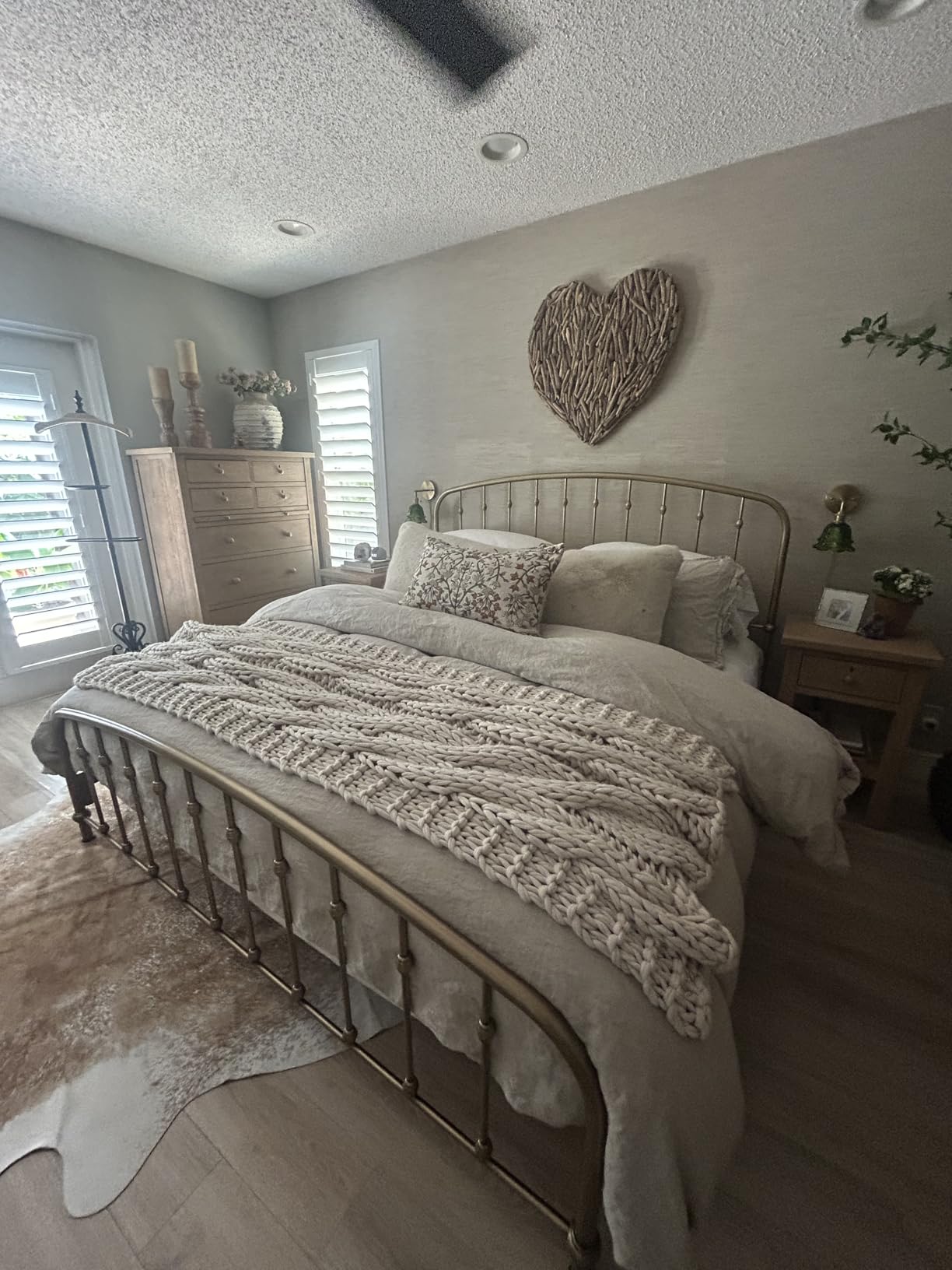 Simple&Opulence 100% French Flax Linen Duvet Cover Set with Embroidery Washed - 3 Pieces (1 Duvet Cover with 2 Pillow Shams) with Button Closure Soft Breathable Farmhouse - Linen, King Size customer photo 1
