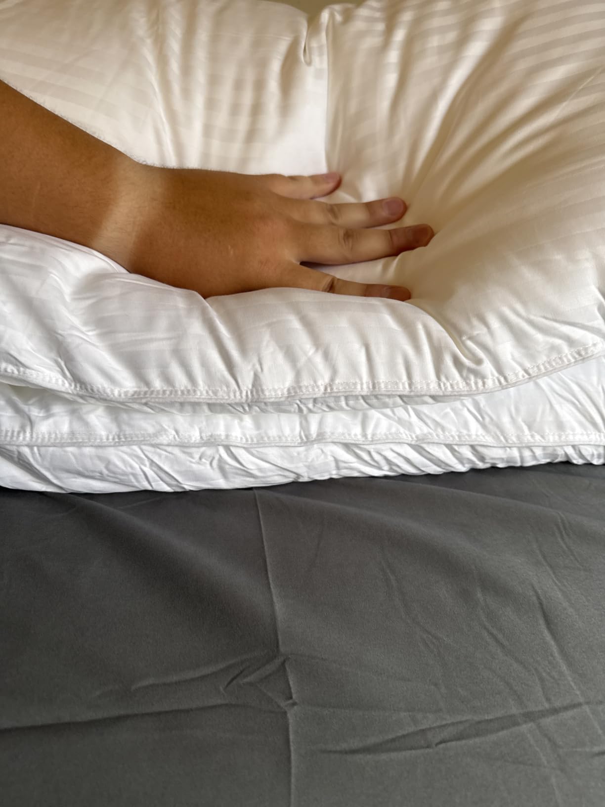Beckham Hotel Collection Bed Pillows Standard/Queen Size Set of 2 | Original Soft Down Alternative Pillow for Sleeping, Soft Support for Back, Stomach or Side Sleepers customer photo 1