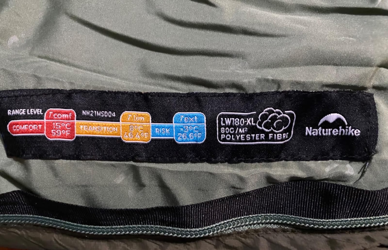 Naturehike Lightweight Compact Sleeping Bag, 59℉/32℉ Envelope Ultralight Backpacking Sleeping Bag Portable, Waterproof with Compression Sack for Cold&Warm, Camping, Traveling, Hiking customer photo 1