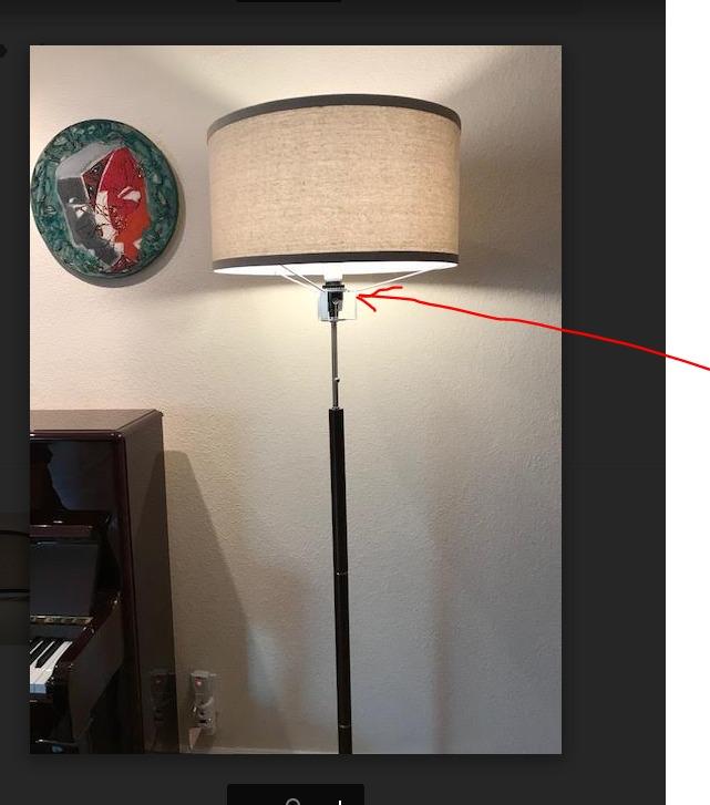 Brightech Carter LED Floor Lamp, Drum Shade with Walnut Wood Finish, Great Living Room Décor, Mid-Century Light for Living Rooms & Offices, Mid Century Modern Lamp for Bedroom customer photo 2