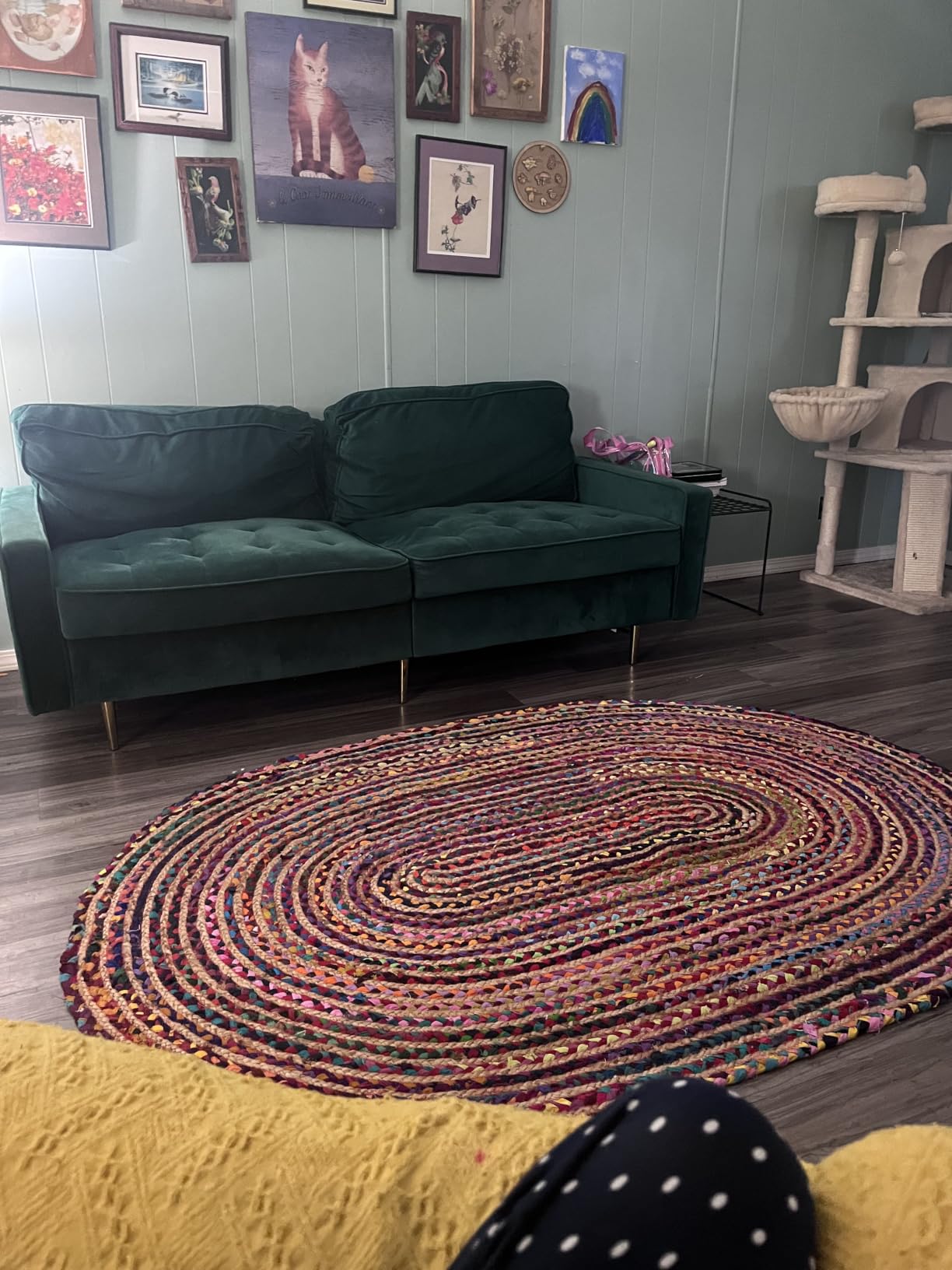 SAFAVIEH Cape Cod Area Rug 5x8, Jute Textured Beige & Multi CAP202B customer photo 1