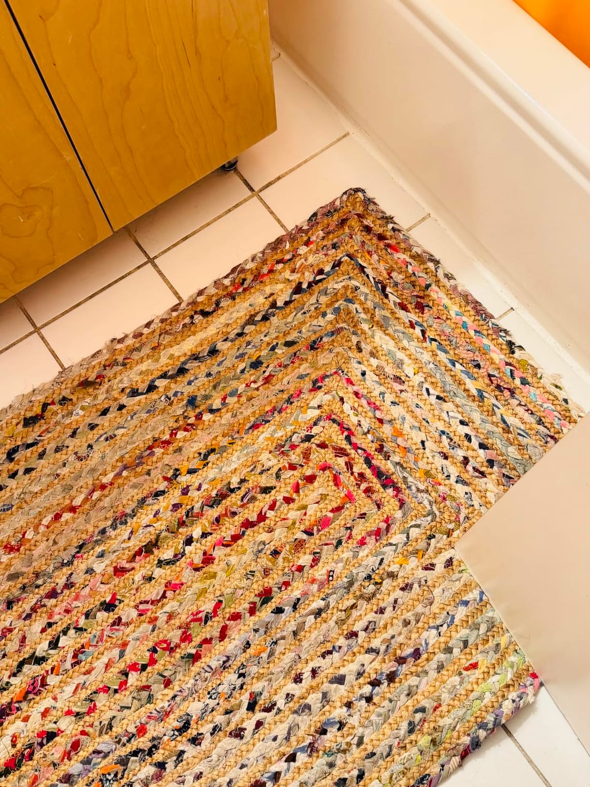 SAFAVIEH Cape Cod Area Rug 5x8, Jute Textured Beige & Multi CAP202B customer photo 2
