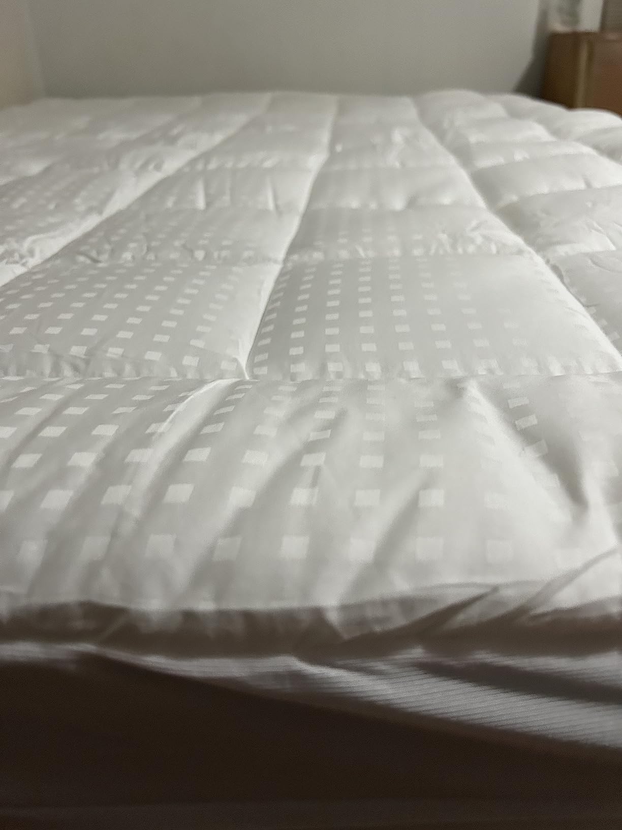 EASELAND Queen Size Mattress Pad Cotton Pillow Top Mattress Topper White | Cooling Mattress Cover Cotton Top,8-21