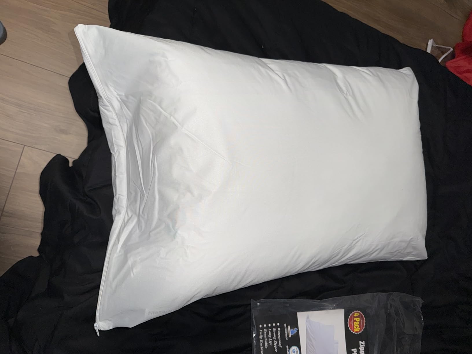 Niagara Waterproof Pillow Protectors - 4 Pack - Standard Size - White customer photo 2