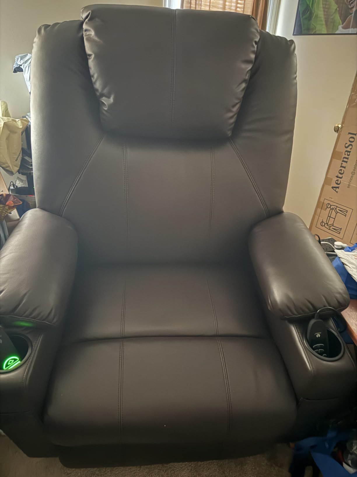 MCombo Power Lift Recliner Chair for Elderly 7040(Medium, Light Brown) customer photo 1