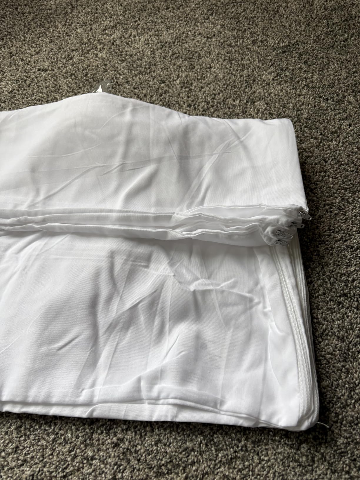 Ultra Soft Pillow Protectors with Zipper - Standard Size - Set of 4 - White customer photo 2