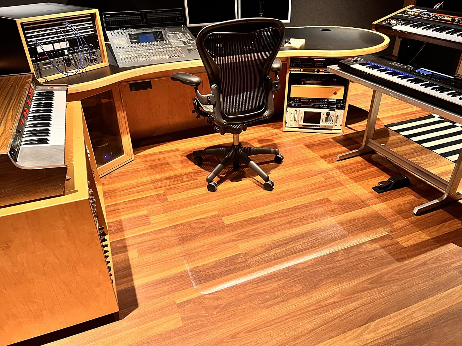Large Office Chair Mat for Hard Floors - 59''x47'',Heavy Duty Clear Wood/Tile Floor Protector PVC Transparent by SHAREWIN customer photo 2