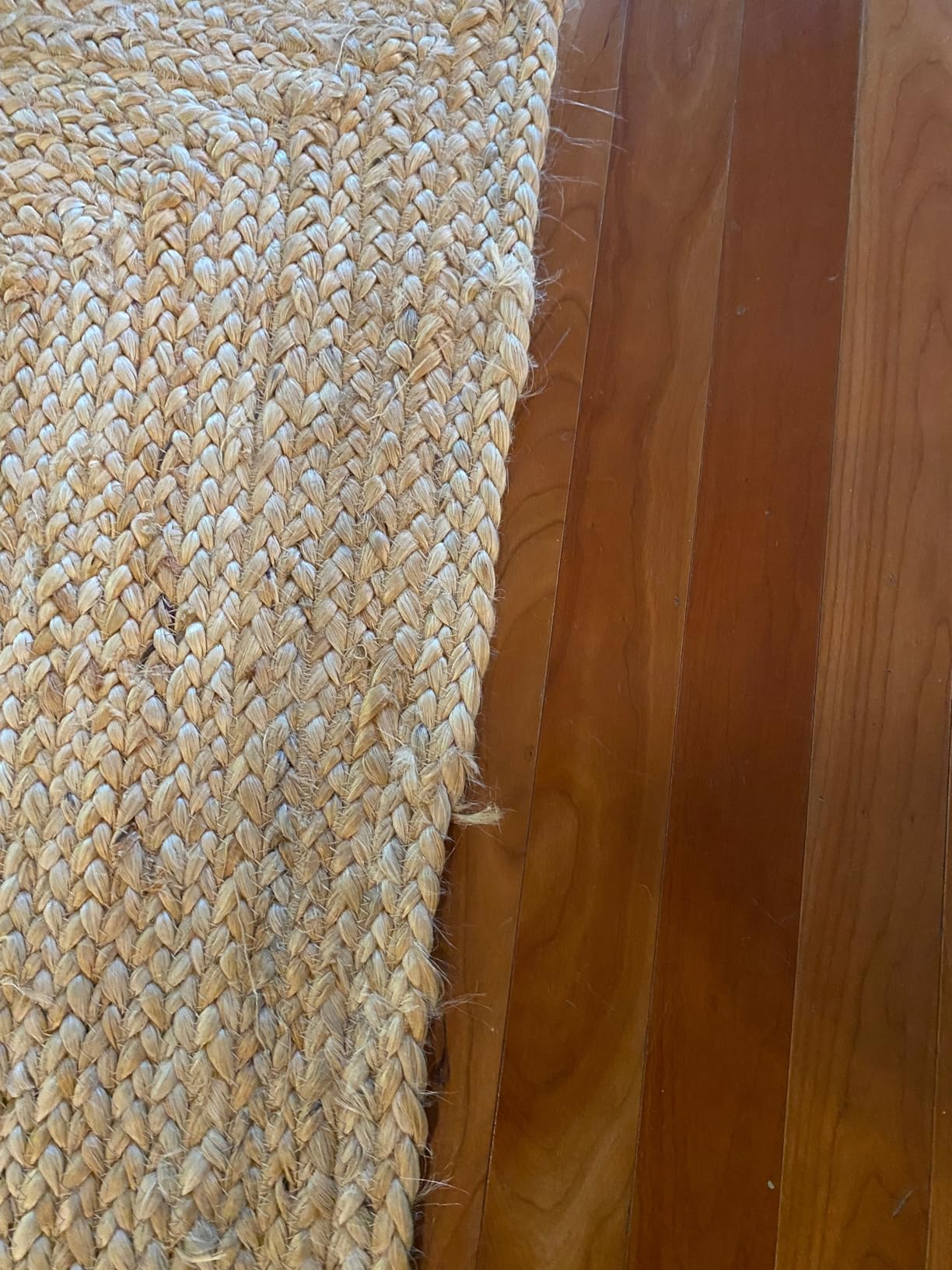 SAFAVIEH Area Rug 6x9 - Cape Cod Collection - Natural Brown, Handmade Braided Flat Weave Jute (CAP252A) customer photo 1