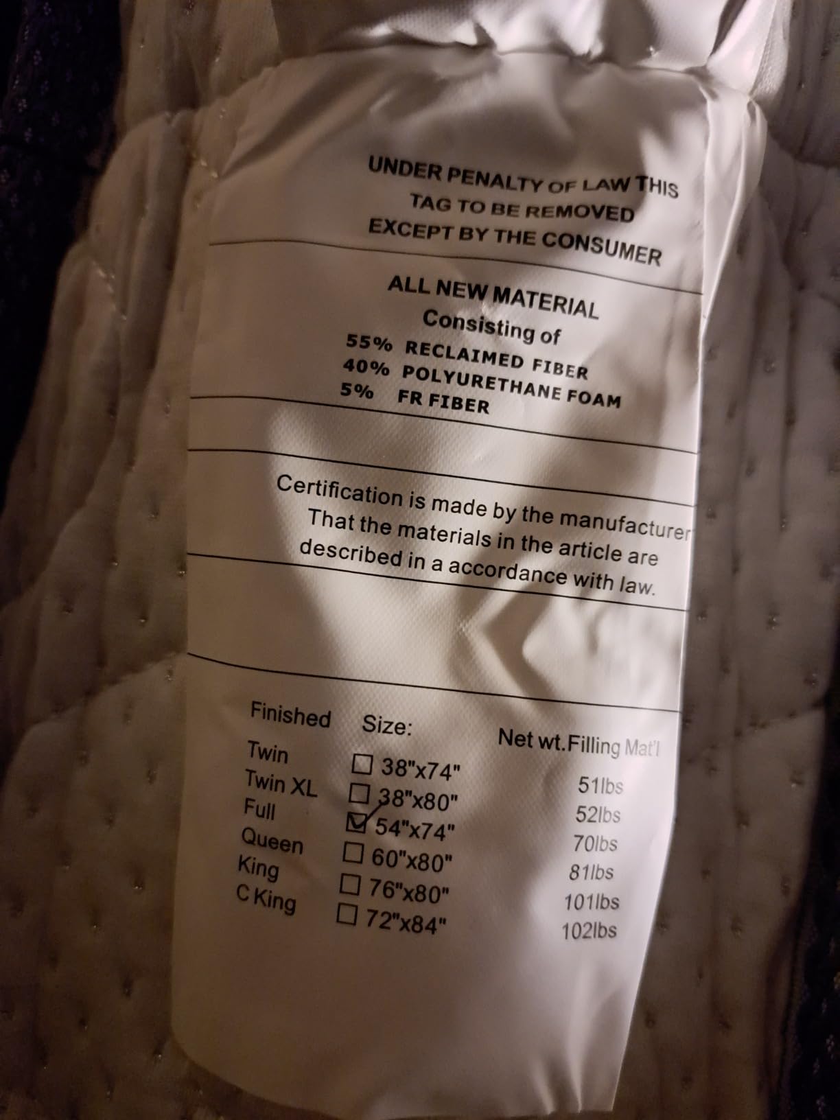 Vesgantti Mattress Twin Size 10 Inch, Hybrid Single Mattress in a Box customer photo 2
