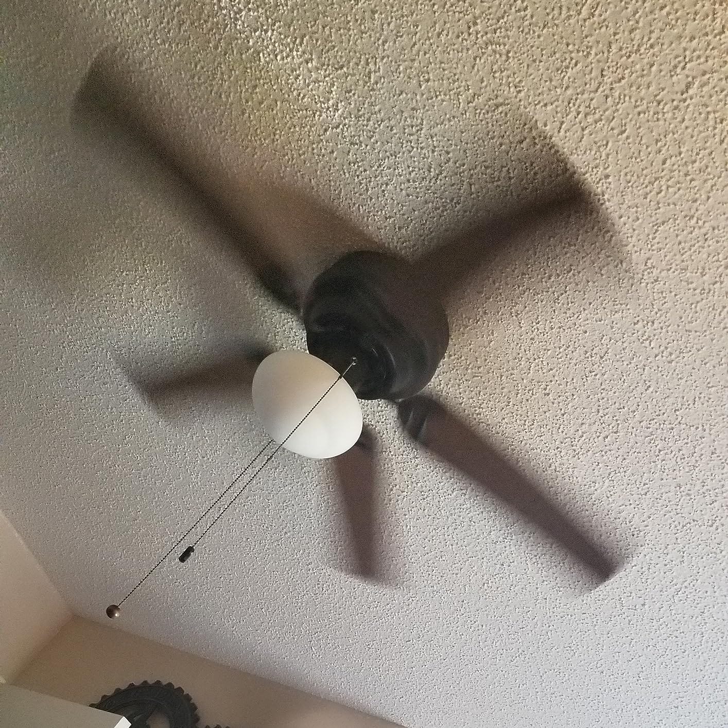 Prominence Home Alvina Traditional 42 Inch Ceiling Fan with Light, LED Flush Mount Ceiling Fan, Indoor Fan with 5 Blades, Light Cherry and Maple Brown Blade Finish Options, Bronze (50860-01) customer photo 2